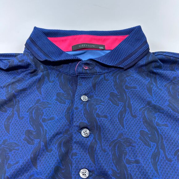 Greyson Wolf Men's SZ XXL Night Prowl Polo - Picture 2 of 13